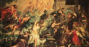 RUBENS, Pieter Pauwel The Apotheosis of Henry IV and the Proclamation of the Regency of Marie de Medicis on May oil painting artist